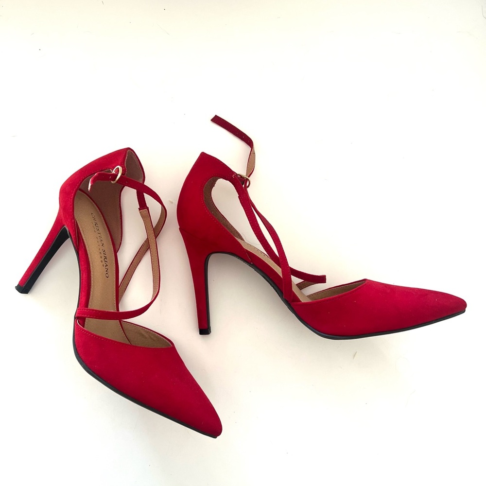 Elegant Red Valentine Stiletto Heels
